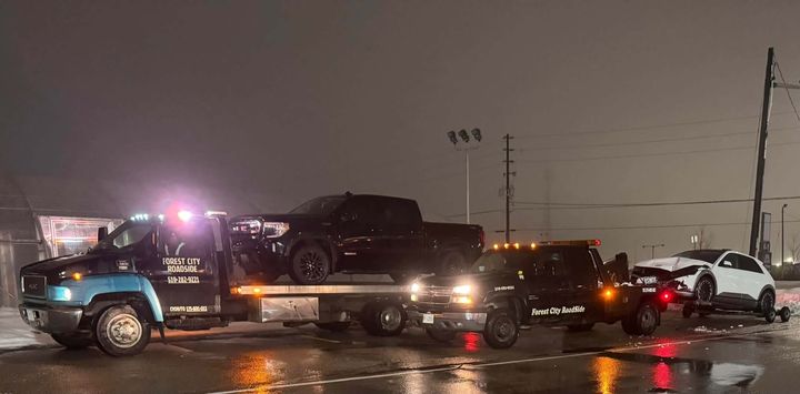 Forest City Roadside trucks on a night call